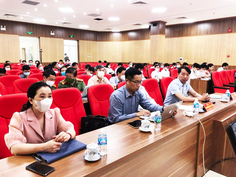 Các đại biểu tham dự trực tiếp tại Sở TT-TT tỉnh Thanh Hóa