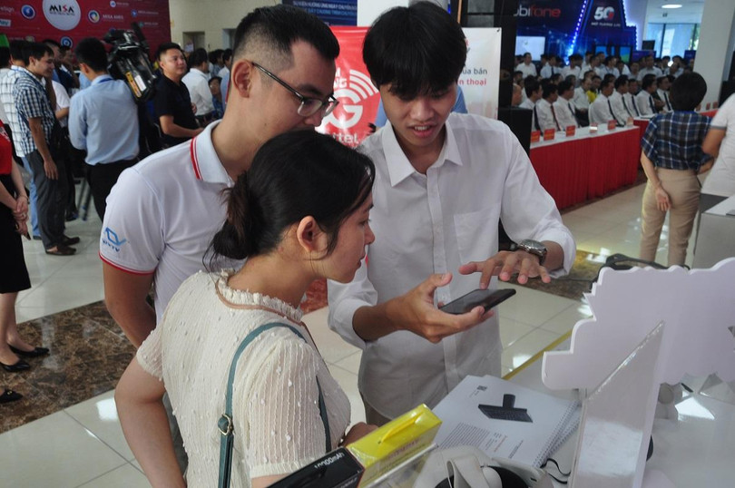 Một trong những gian hàng tại triễn lãm