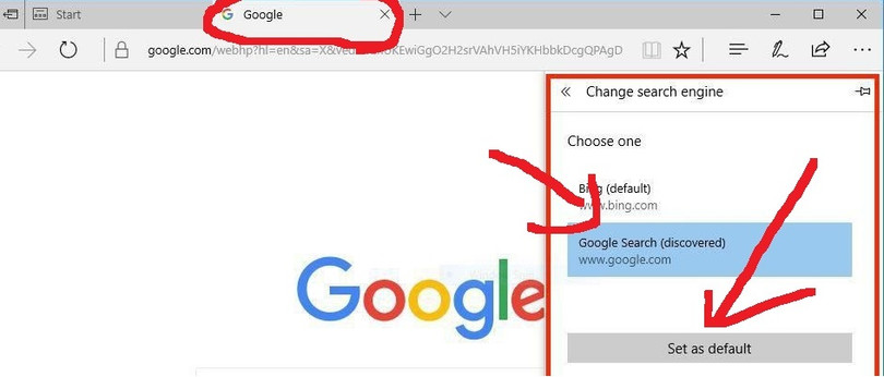 Thay công cụ tìm kiếm của Microsoft Edge - ảnh bởi Matt Elliott/CNET