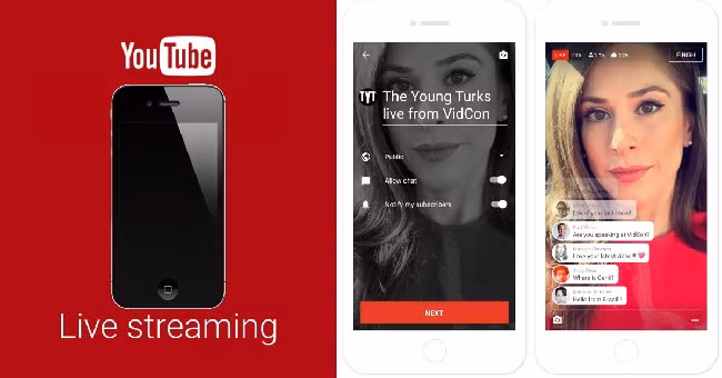 YouTube Live cho phép người dùng stream trực tiếp trên iPhone và iPad dễ dàng hơn (ảnh: Wow-zone)