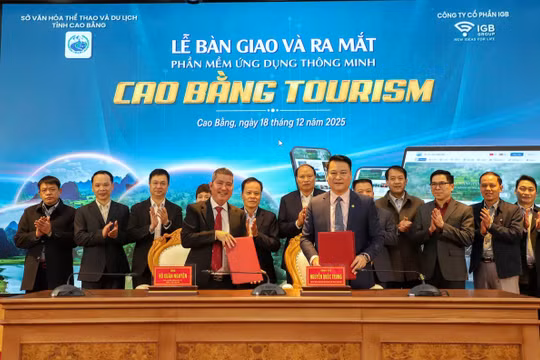 Cao Bằng ra mắt ứng dụng du lịch thông minh ‘Cao Bằng Tourism’