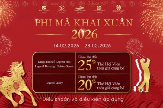 Đón Xuân Bính Ngọ 2026 cùng ưu đãi đặc quyền từ BRG Golf 