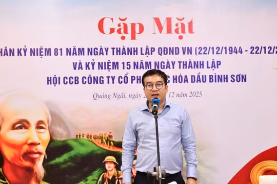 Hội CCB BSR gặp mặt nhân kỷ niệm 81 năm thành lập Quân đội Nhân dân Việt Nam và 15 năm thành lập Hội