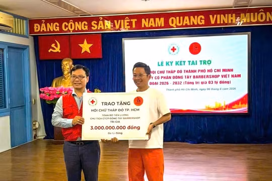 Sáu năm không nhận lương: Cam kết thiện nguyện 3 tỷ đồng của Chủ tịch Đông Tây Barbershop