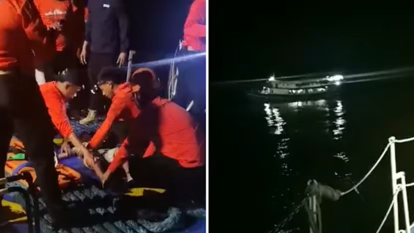 Tàu M/V Trisha Kerstin 3 chở 342 hành khách đang trên đường từ thành phố Zamboanga đến đảo Jolo thì bị chìm vào ngày 26/1. Ảnh: CNA.