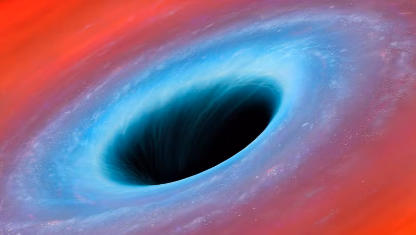 Ảnh đồ họa về một hố đen vu trụ. Ảnh: Getty.