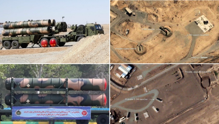 Hình ảnh vệ tinh và bệ phóng của hệ thống S-300PMU-2 cho thấy Iran đang triển khai phòng không dày đặc. Ảnh: MW.