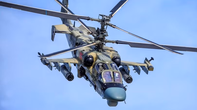 Trực thăng Ka-52 của Không quân Nga. Ảnh: MW.