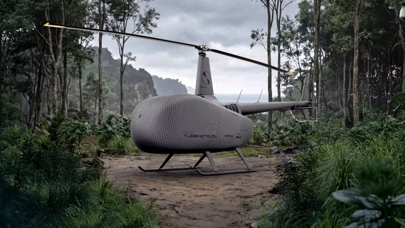 Hình đồ họa mẫu trực thăng R66 được trang bị hệ thống tự hành MATRIX của Sikorsky. Ảnh: IE.