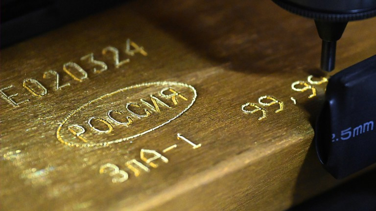 Trung Quốc đã mua vàng của Nga với số lượng kỷ lục trong tháng 11 vừa qua. Ảnh: Sputnik.