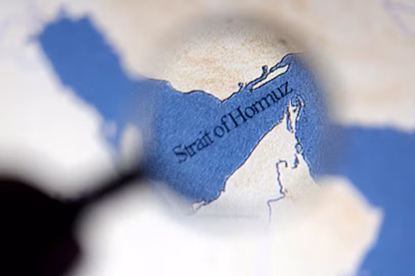 Hình ảnh minh họa cho thấy bản đồ eo biển Hormuz. Ảnh: Reuters.