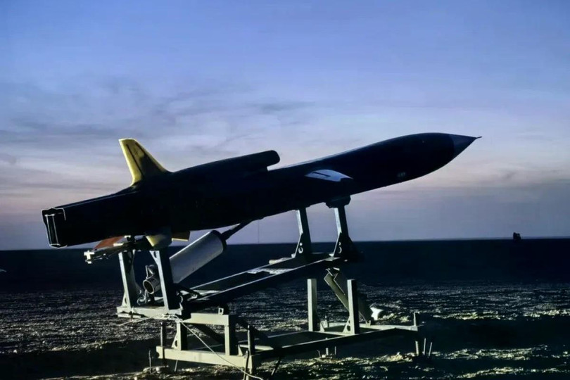 Vòi phun đã được thử nghiệm trên máy bay không người lái CK-300. Ảnh: NUAA.