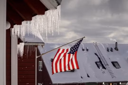Lãnh sự quán Mỹ tại Nuuk, Greenland, năm 2025. Ảnh: Zuma.