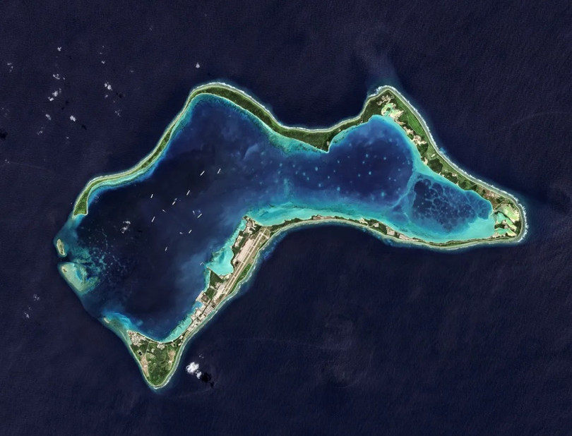 Năm 1971, Mỹ và Anh đã xây dựng một căn cứ quân sự trên đảo Diego Garcia, một trong những hòn đảo thuộc quần đảo Chagos. Ảnh: Getty.