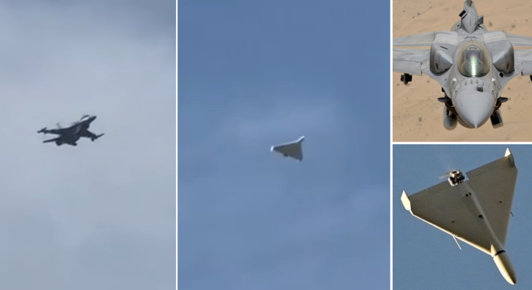 Chiến đấu cơ F-16E, UAV Shahed-136 và cuộc truy đuổi trên bãi biển Almamzar. Ảnh: MW.