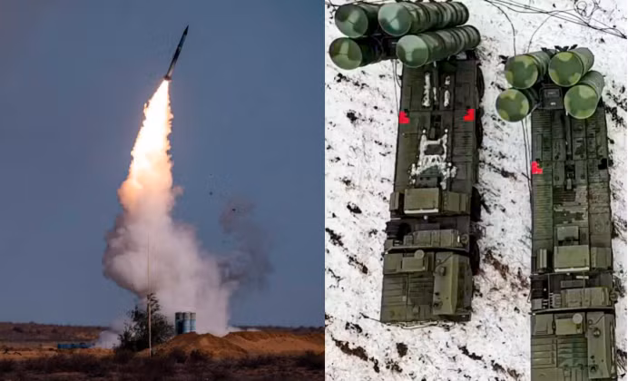 Tên lửa được phóng từ hệ thống phòng không S-400. Ảnh: MW.