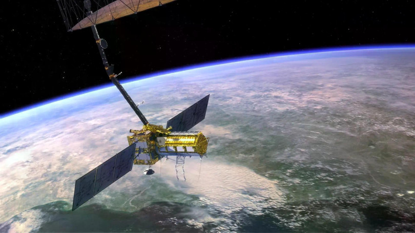 Vệ tinh NISAR đang hoạt động trên quỹ đạo Trái Đất. Ảnh: Wiki.