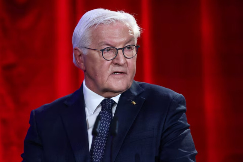 Tổng thống Đức Frank-Walter Steinmeier phát biểu tại dinh thự Bellevue Palace của ông ở Berlin, Đức, ngày 9/11/2025. Ảnh: Reuters.