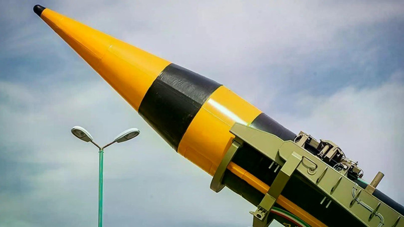 Tên lửa đạn đạo tầm trung Kheibar của Iran. Ảnh: Wiki.