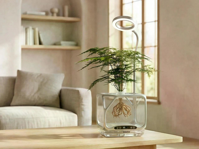 Chậu cây trong suốt mang lại trải nghiệm độc đáo. Ảnh: OC.