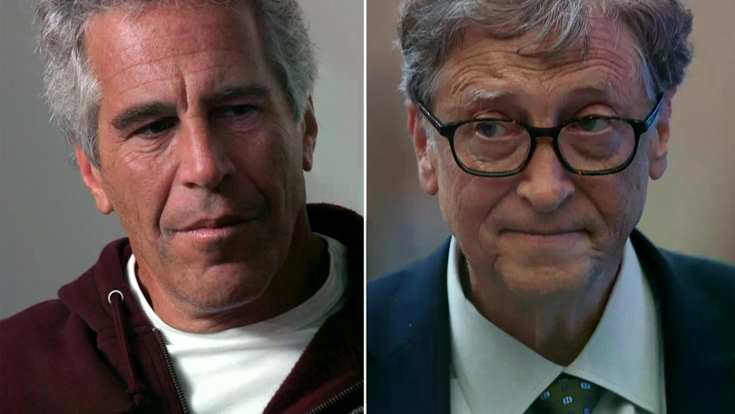 Jeffrey Epstein và Bill Gates. Ảnh: Getty.
