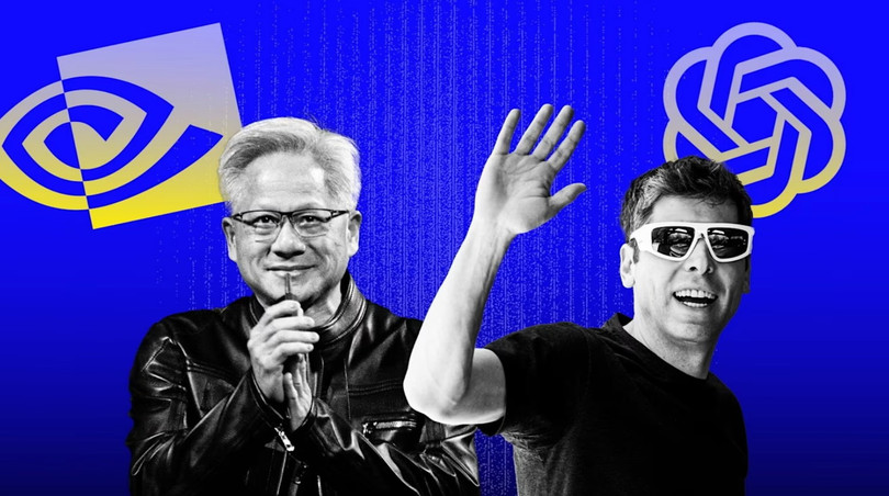 CEO Nvidia Jensen Huang và CEO OpenAI Sam Altman. Ảnh: FT.