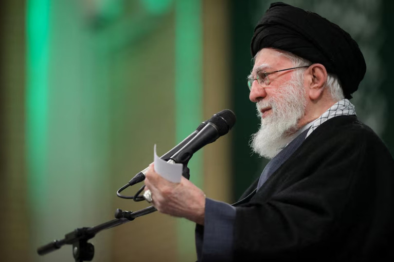 Lãnh đạo tối cao của Iran, ông Ayatollah Ali Khamenei, phát biểu trong một cuộc họp ở Tehran, Iran ngày 17/1. Ảnh: Reuters.
