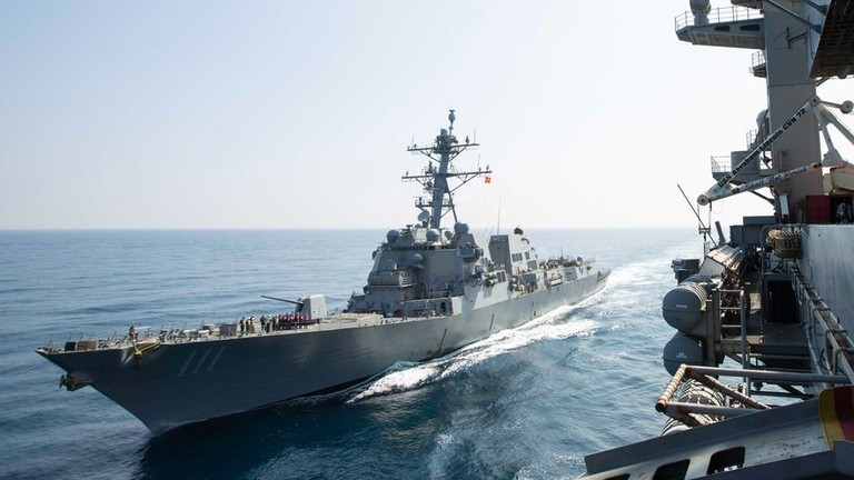 Mỹ đã triển khai nhiều chiến hạm tới khu vực Trung Đông để vây hãm Iran. Ảnh: Getty.