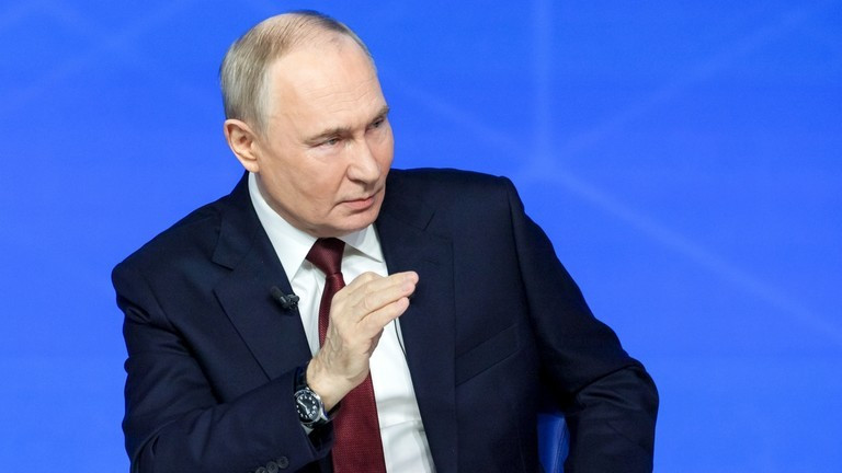 Tổng thống Nga Vladimir Putin trong phiên hỏi đáp ngày 19/12. Ảnh: Sputnik.