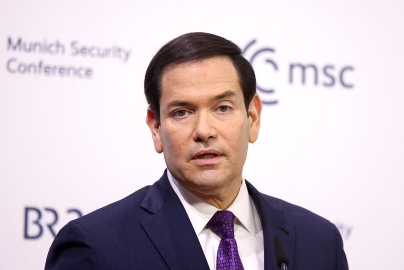 Ngoại trưởng Mỹ Marco Rubio phát biểu tại Hội nghị An ninh Munich (MSC) ở Munich, Đức hôm 14/2. Ảnh: Reuters.