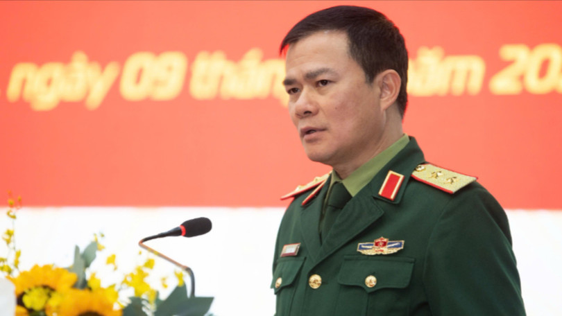 Trung tướng Tào Đức Thắng, Chủ tịch kiêm Tổng Giám đốc Tập đoàn Viettel phát biểu tại Hội nghị.