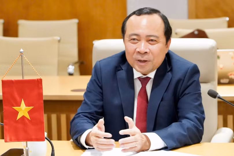Bộ trưởng Bộ Khoa học và Công nghệ Vũ Hải Quân, Chủ tịch Mạng lưới chuyên gia AI Việt Nam toàn cầu. Ảnh: Bộ KHCN.
