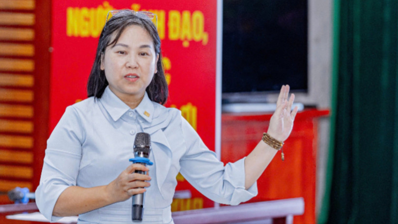 Bà Nguyễn Thị Thu Giang, Phó Chủ tịch kiêm Tổng thư ký Vinasa giới thiệu về Giải thưởng Sao Khuê 2026.