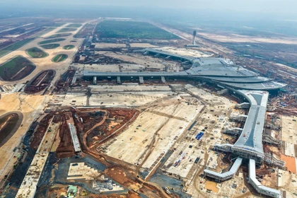 Hình ảnh ghi nhận tiến độ sân bay Long Thành đến 13/01/2026.