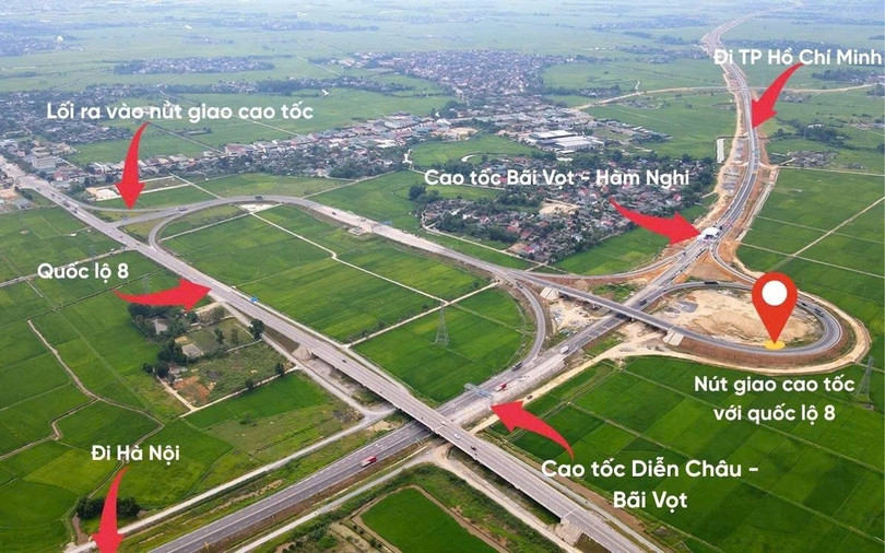 Từ Đức Thọ thuận tiện kết nối với nhiều tuyến cao tốc.