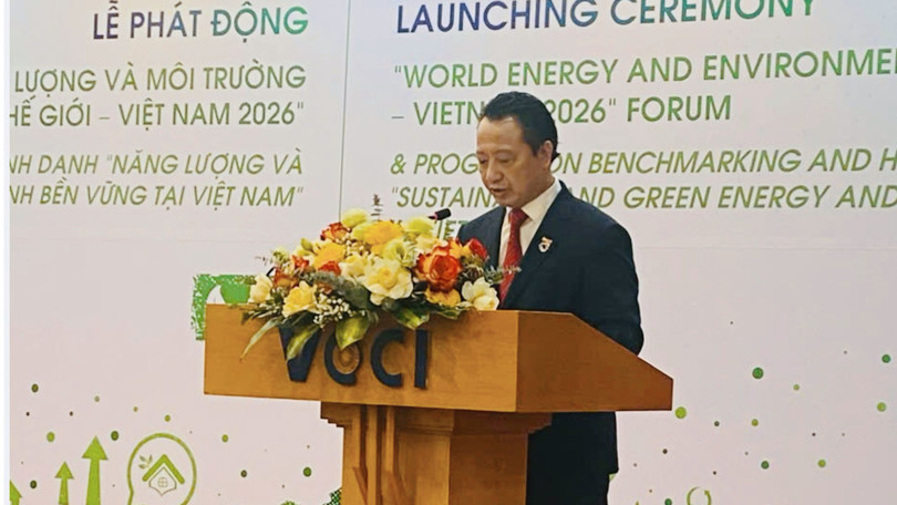 Ông Nguyễn Quang Vinh, Phó Chủ tịch VCCI phát biểu tại buổi phát động. 