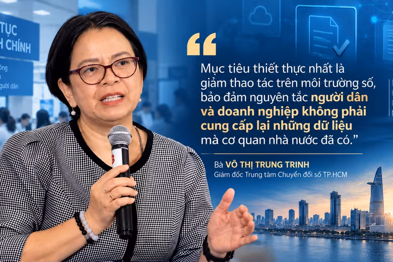 Dữ liệu được chuẩn hóa, kết nối và khai thác hiệu quả sẽ giúp TP.HCM cải thiện chất lượng giải quyết thủ tục hành chính cho người dân. Ảnh: Báo Điện tử Chính phủ.
