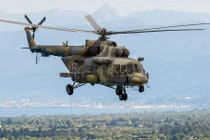 Trực thăng vận tải đa nhiệm Mi-8 AMTSh trên chiến trường Ukraine (Ảnh: Bộ Quốc phòng Nga.)