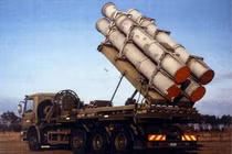 Bệ phóng tên lửa chống hạm Harpoon quân đội Ukraine. Ảnh South Front