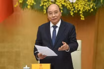 Thủ tướng Nguyễn Xuân Phúc phát biểu kết luận phiên họp Ủy ban quốc gia về Chính phủ điện tử. 