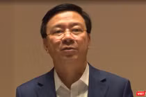 Ông Phạm Xuân Thăng, Bí thư Tỉnh ủy Hải Dương - chỉ đạo chống dịch từ Trung tâm Hội nghị Quốc gia - nơi đang diễn ra Đại hội Đảng XIII. Ảnh: A.L.