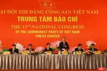 Ông Lê Mạnh Hùng – Phó trưởng Ban Tuyên giáo Trung ương, Giám đốc Trung tâm Báo chí Đại hội XIII của Đảng. Ảnh: Phạm Duy Thành.