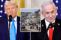 Tổng thống Mỹ Donald Trump đưa ra kế hoạch về Gaza trong lúc họp báo với Thủ tướng Israel Benjamin Netanyahu. Ảnh: Fox News.
