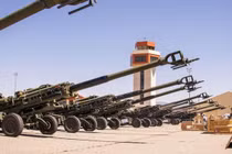 Các lựu pháo M777 Mỹ viện trợ cho Ukraine (Ảnh: Quân đội Mỹ).