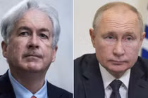 Giám đốc CIA Bill Burns và Tổng thống Nga Vladimir Putin (Ảnh: Reuters)