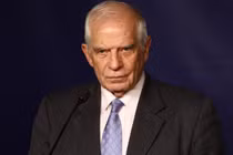 Đại diện cấp cao EU về Chính sách đối ngoại và an ninh Josep Borrell trong cuộc họp báo tại Warsaw, Ba Lan vào ngày 12/11. Ảnh: Getty.