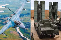 Nga điều chiến đấu cơ Su-35 và hệ thống phòng không S-400 tứi Belarus (Ảnh: Military Watch)