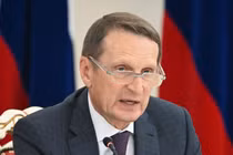 Người đứng đầu Cơ quan Tình báo Đối ngoại Nga Sergey Naryshkin. Ảnh: Sputnik.