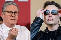 Thủ tướng Anh Keir Starmer và tỷ phú công nghệ Elon Musk. Ảnh: Getty.