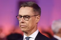 Tổng thống Phần Lan Alexander Stubb tại Brzezinka gần Oswiecim, Ba Lan, ngày 27/1. Ảnh: Getty.